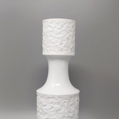 Space Age White Vase in Bavarian Porcelain, Germany, 1970s-QGR-953525