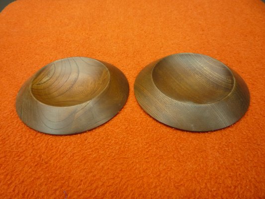 Space Age Wood Sphere Speakers, 1970s, Set of 2-UG-1453687