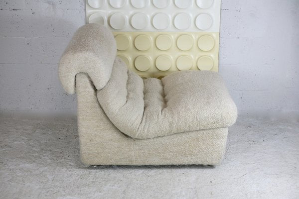 Space Age Wool Lounge Chair, France, 1970-MAO-1135104