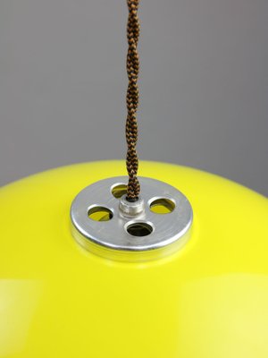 Space Age Yellow Acrylic Glass Pendant Lamp, 1970s-HGJ-1723729