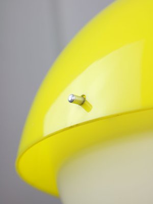 Space Age Yellow Acrylic Glass Pendant Lamp, 1970s-HGJ-1723729