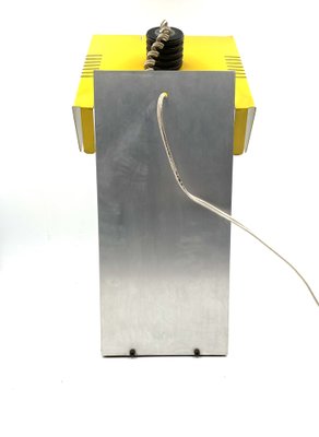 Space Age Yellow Cubic Table Lamp, Italy, 1970s-TXN-1420410