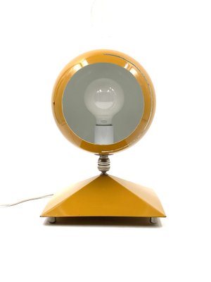 Space Age Yellow Eyeball Table Lamp, Italy, 1970s-TXN-1396486