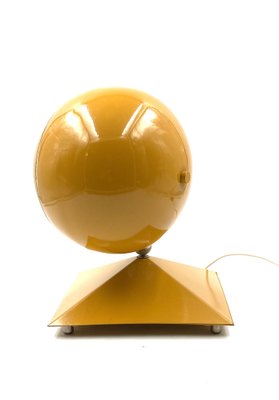 Space Age Yellow Eyeball Table Lamp, Italy, 1970s-TXN-1396486