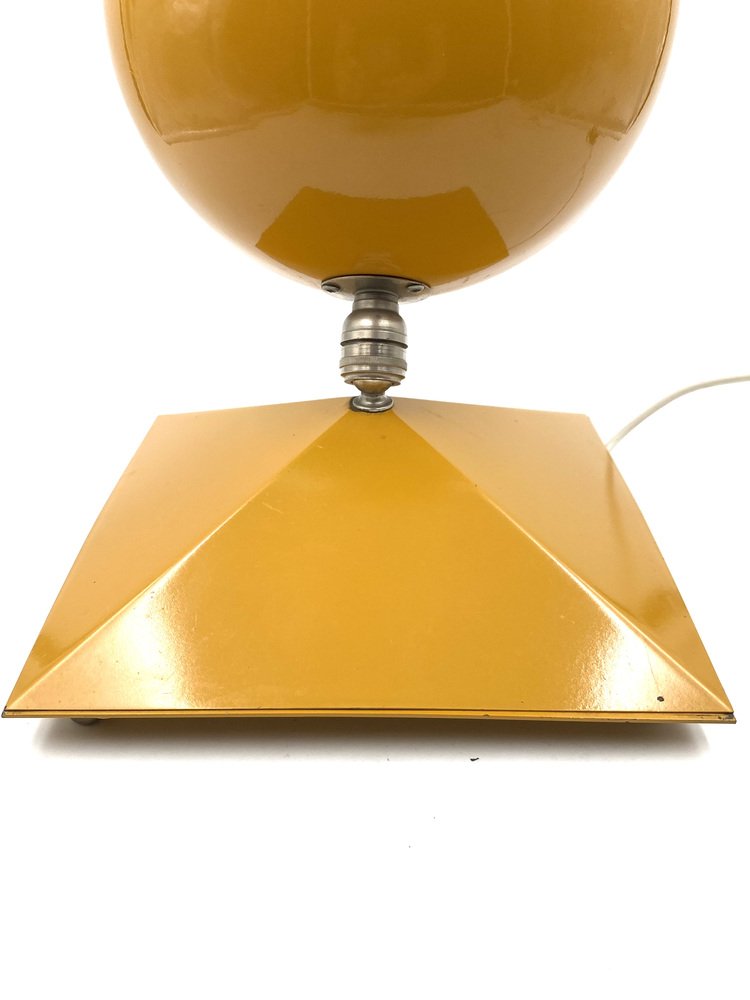 Space Age Yellow Eyeball Table Lamp, Italy, 1970s