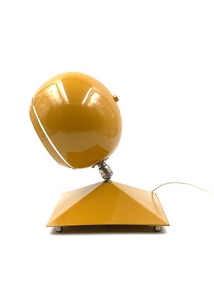 Space Age Yellow Eyeball Table Lamp, Italy, 1970s-TXN-1396486