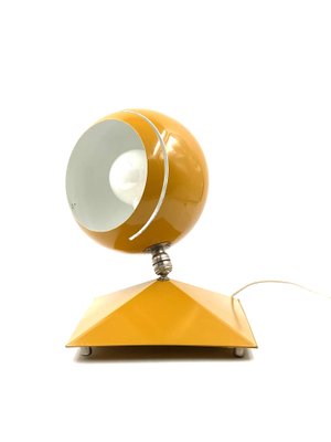 Space Age Yellow Eyeball Table Lamp, Italy, 1970s-TXN-1396486