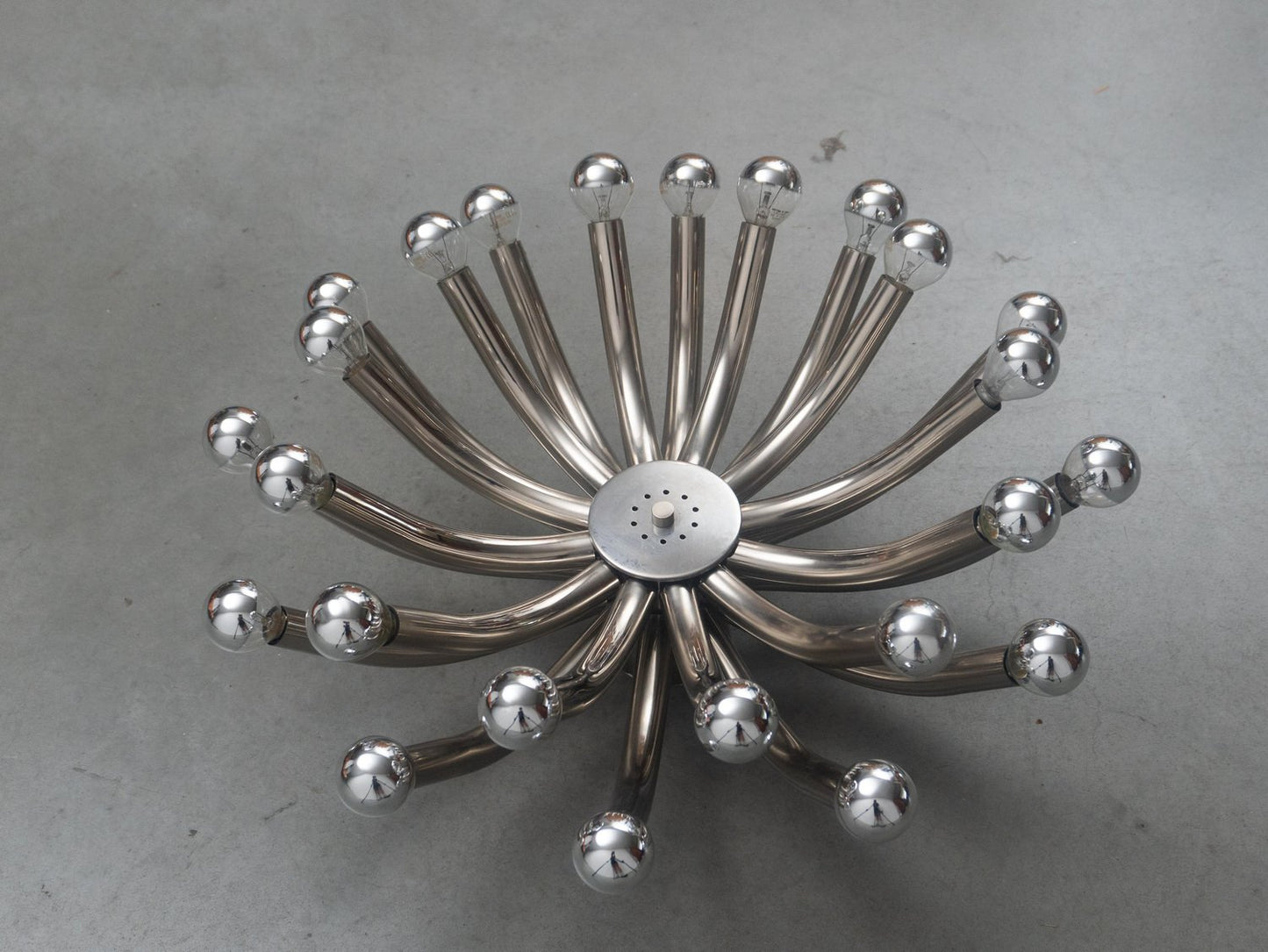 Spage Age Sputnik Crome Ceiling Lamp from Cosack, 1970s