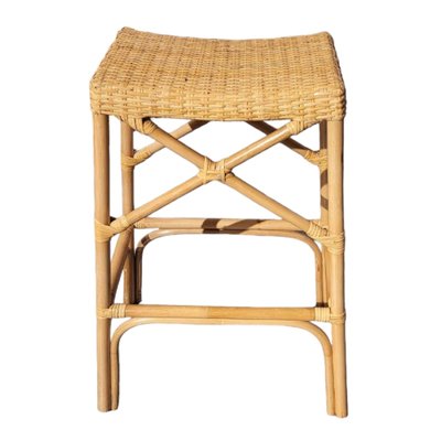 Spanish Bambu and Ratan Stool, Set of 2-TCS-1816424