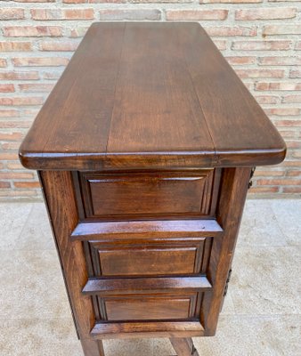 Spanish Baroque Chest of Drawers in Carved Walnut, 1940s-NOU-1299696