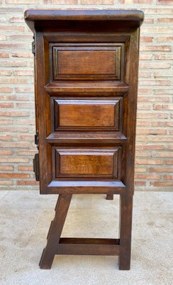 Spanish Baroque Chest of Drawers in Carved Walnut, 1940s-NOU-1299696