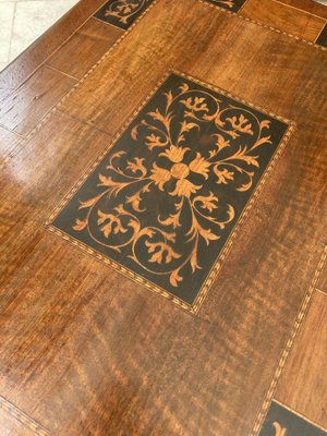 Spanish Baroque Side Table with Lyre Legs and Marquetry Top, Early 19th Century-NOU-974897