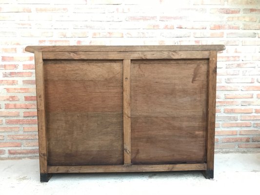 Spanish Baroque Style Carved Walnut Credenza-NOU-592322