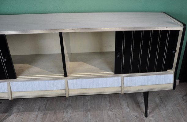 Spanish Black & White Sideboard, 1960s-ROJ-604204