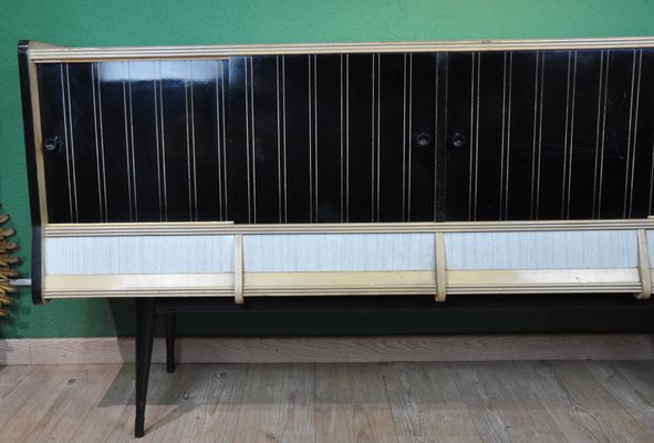 Spanish Black & White Sideboard, 1960s-ROJ-604204