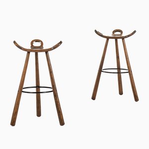 Spanish Brutalist Model Marbella Stools from Confonorm, 1970s, Set of 4-SC-587073