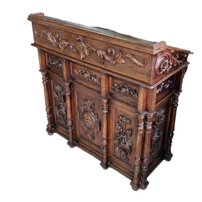 Spanish Carved Wood Desktop-TCS-1774229