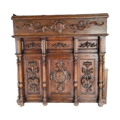 Spanish Carved Wood Desktop-TCS-1774229