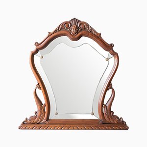 Spanish Carved Wood Mirror, 1940s-JWI-964941