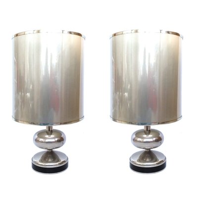 Spanish Chrome Table Lamps, 1970s, Set of 2-TPE-669451