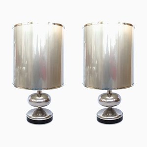 Spanish Chrome Table Lamps, 1970s, Set of 2-TPE-798400