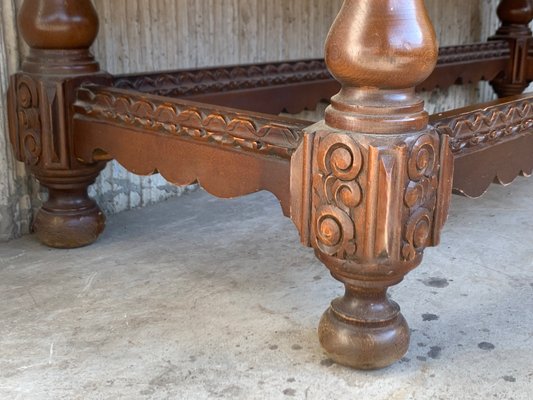 Spanish Console Chest Table with 2-Carved Drawers & Original Hardware-PSK-1100632