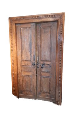 Spanish Double Doors with Iron Locks, Set of 2-TCS-1264392