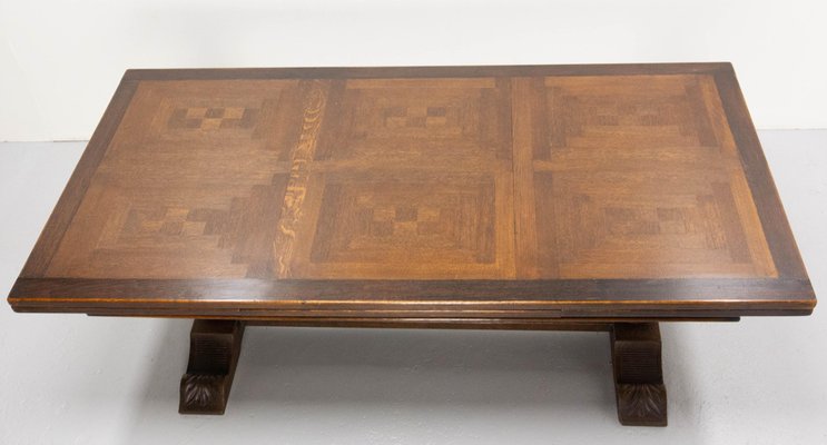 Spanish Extendable Oak Dining Table, 1960s-RIU-1747895