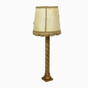 Spanish Gild Wood Floor Lamp with Shade-TCS-2017511