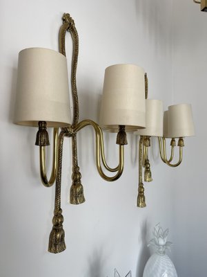 Spanish Gilt Bronze and Brass Knot Sconces from Valenti Luce, 1980s, Set of 2-FUE-1282741