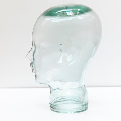 Spanish Glass Head Sculptures, 1970s, Set of 2-WM-575649