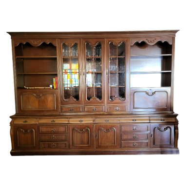 Spanish Glazed Double Cupboard with Drawers-TCS-1750249