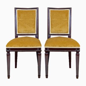 Spanish Louis XVI Style Side Chairs, 1940s, Set of 2-CQZ-863117