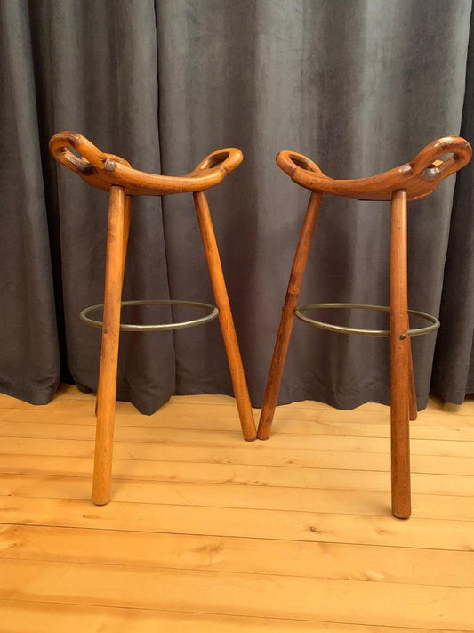 Spanish Model Marbella Stools from Confonorm, 1970s, Set of 2