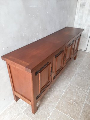 Spanish Oak Credenza, 1940s-TDA-1376325