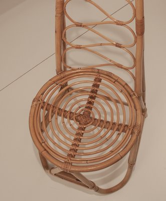 Spanish Rattan Chair, 1960s-KT-967960