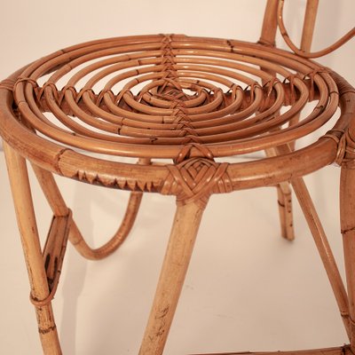 Spanish Rattan Chair, 1960s-KT-967960