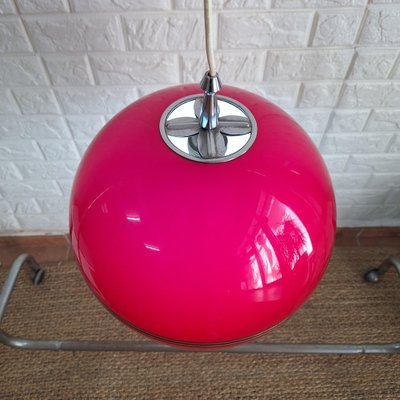 Spanish Red Hanging Lamp, 1960s-FRB-1762976