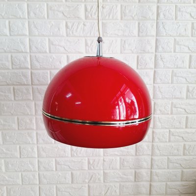 Spanish Red Hanging Lamp, 1960s-FRB-1762976