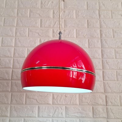 Spanish Red Hanging Lamp, 1960s-FRB-1762976