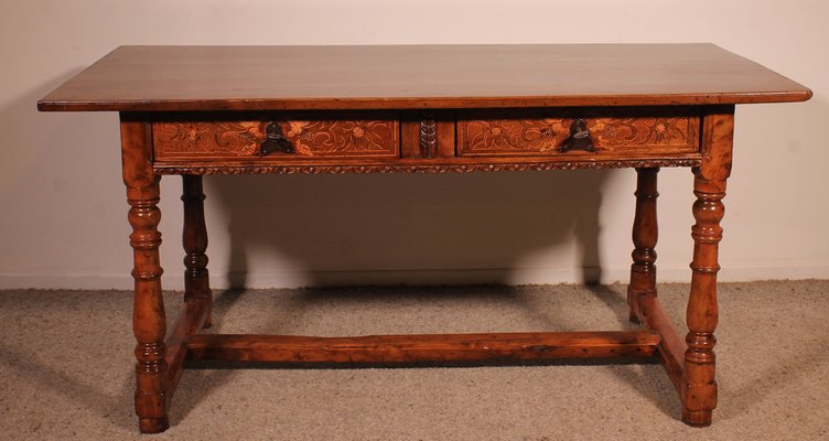 Spanish Renaissance Desk in Walnut, 17th Century-HPU-1767628