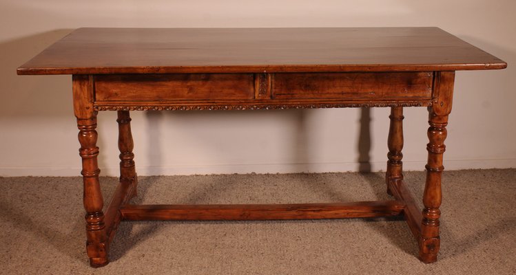 Spanish Renaissance Desk in Walnut, 17th Century-HPU-1767628