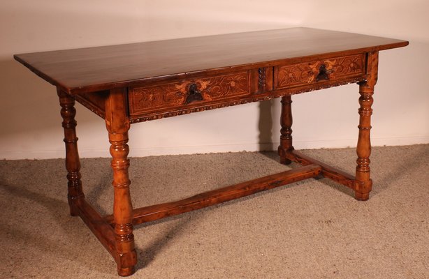 Spanish Renaissance Desk in Walnut, 17th Century-HPU-1767628