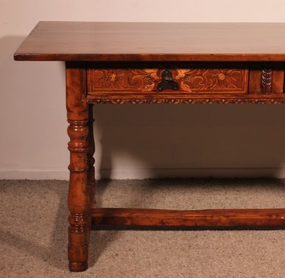 Spanish Renaissance Desk in Walnut, 17th Century-HPU-1767628