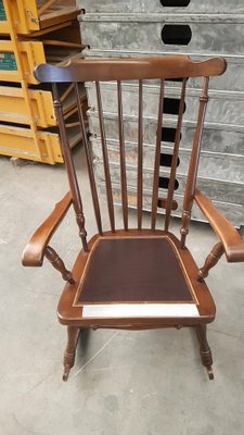 Spanish Rocking Chair in Oak-PTH-1352948