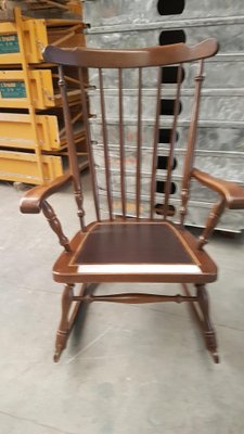 Spanish Rocking Chair in Oak-PTH-1352948