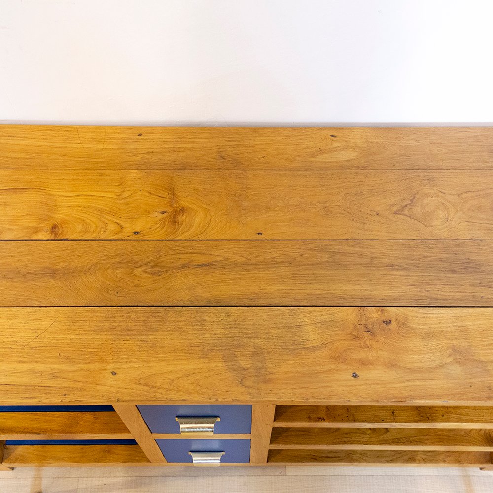 Spanish TV Console in Teak Wood, 1970s