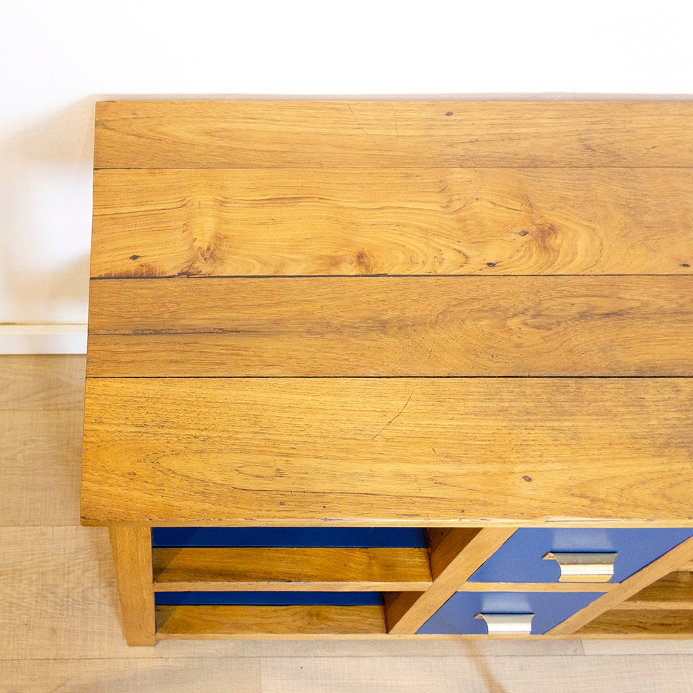 Spanish TV Console in Teak Wood, 1970s