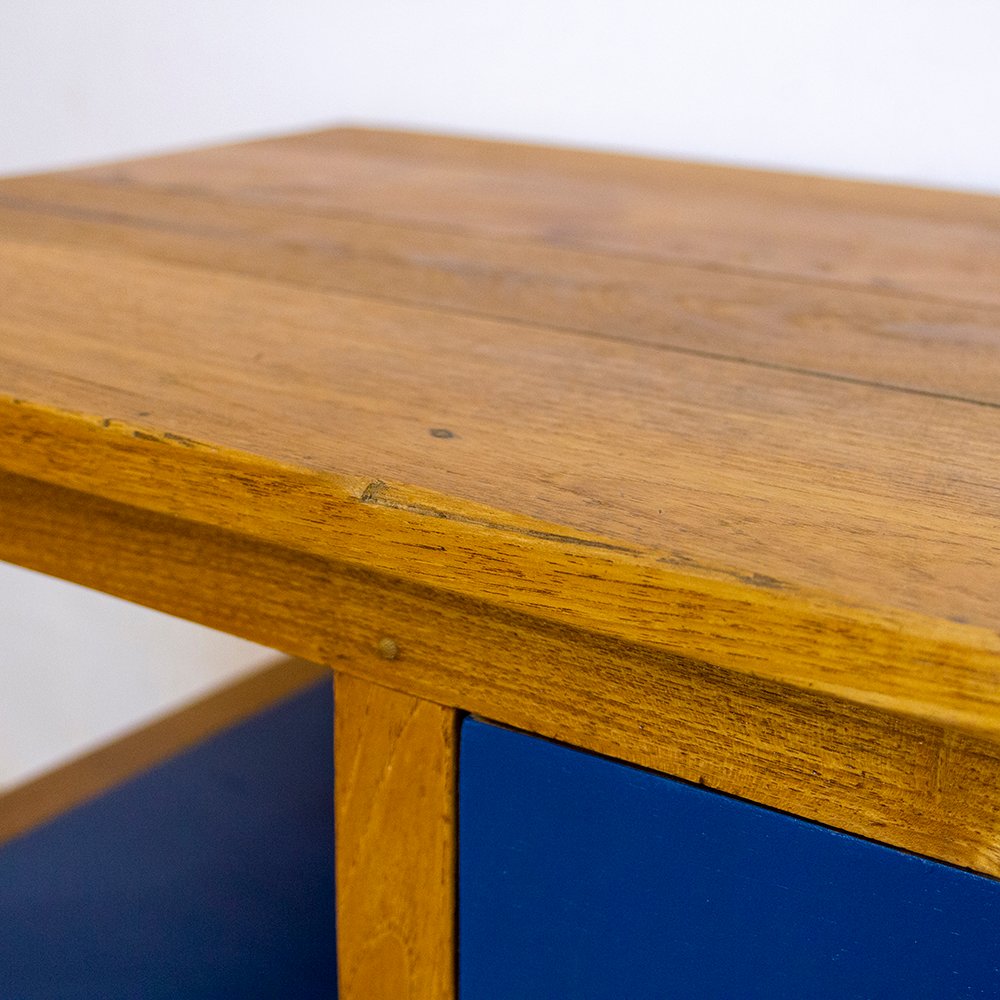 Spanish TV Console in Teak Wood, 1970s