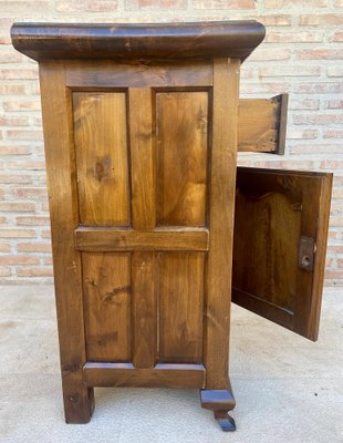 Spanish Walnut Chest with Drawer and Door, 1930s-NOU-1819556